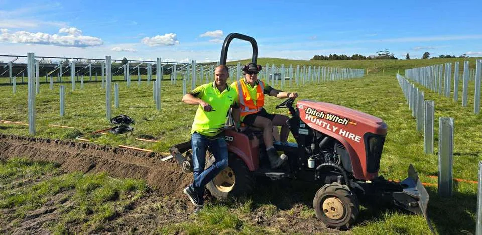 Solar farm build